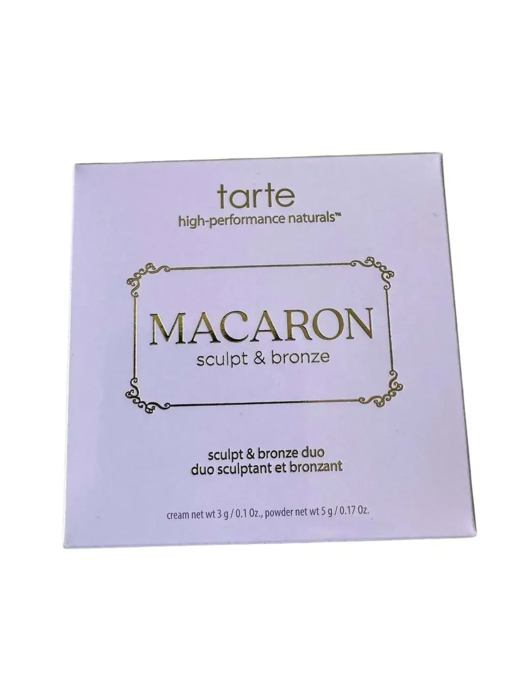 Tarte MACARON Sculpt & Bronze Duo Crème Brûlée New in box